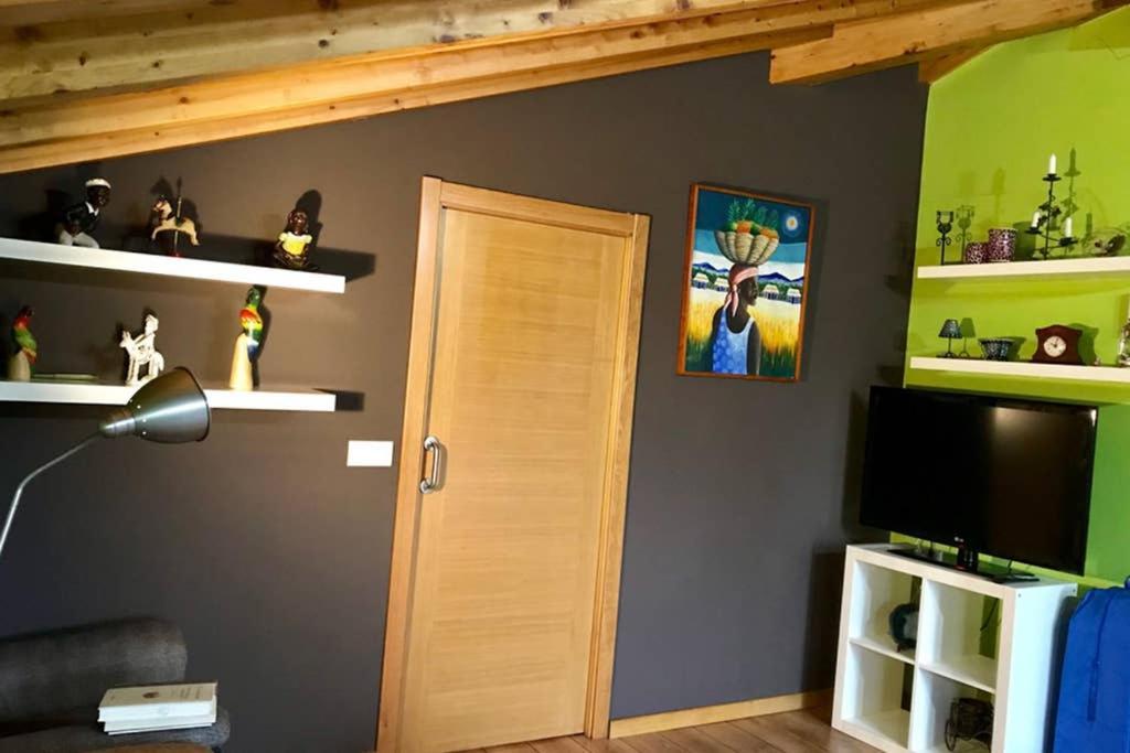 Tranquila Casita De Invitados En Vigo Con Chimenea Eksteriør billede