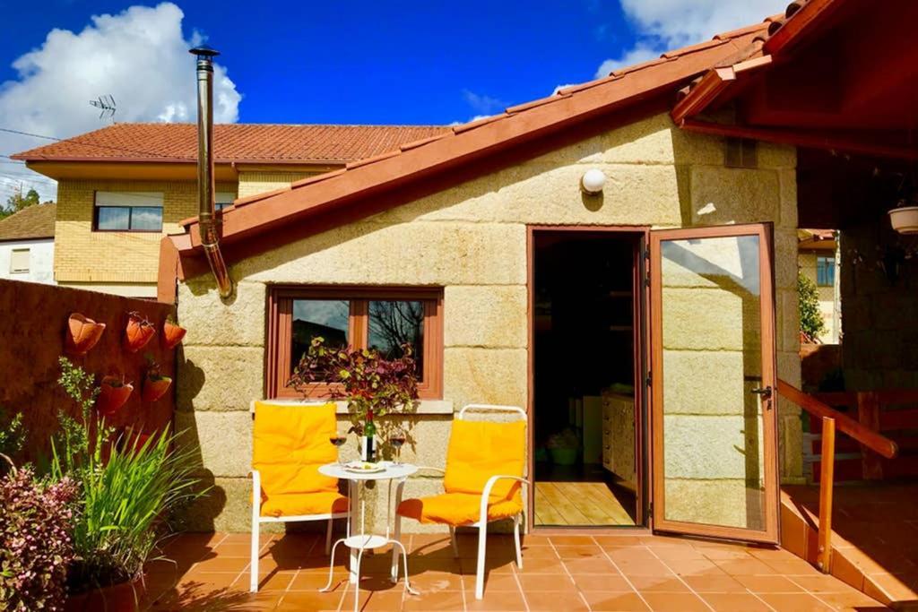 Tranquila Casita De Invitados En Vigo Con Chimenea Eksteriør billede