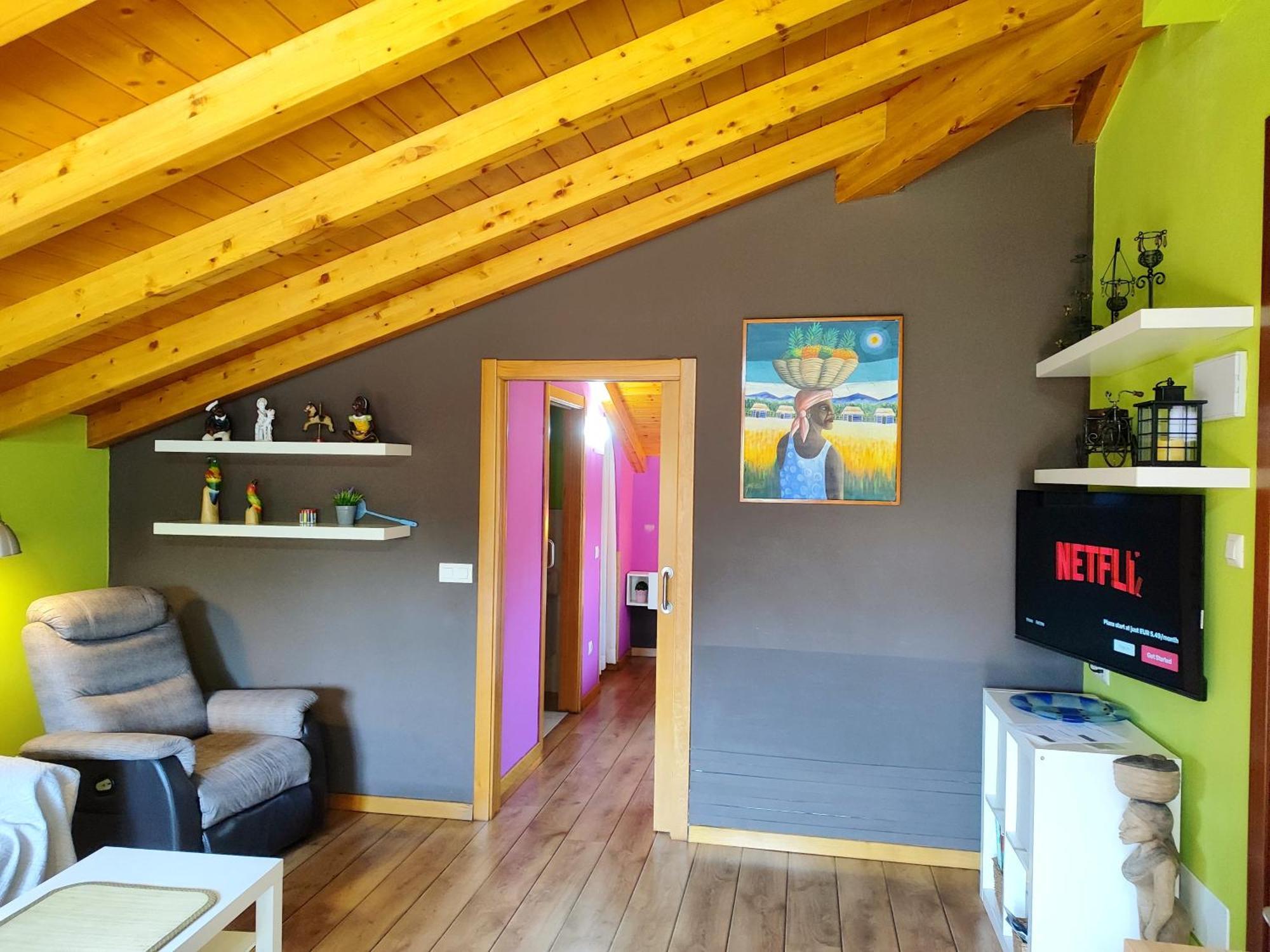 Tranquila Casita De Invitados En Vigo Con Chimenea Eksteriør billede